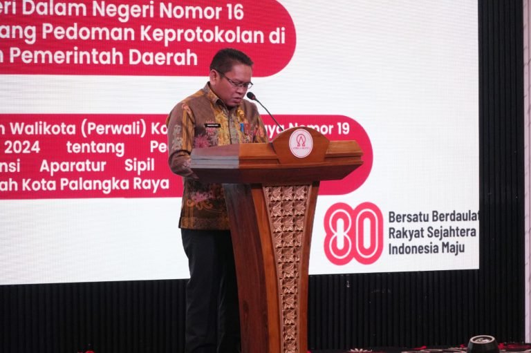 Pertama Kalinya, BKPSDM Adakan Bimtek Keprotokolan bagi ASN Pemkot Palangka Raya